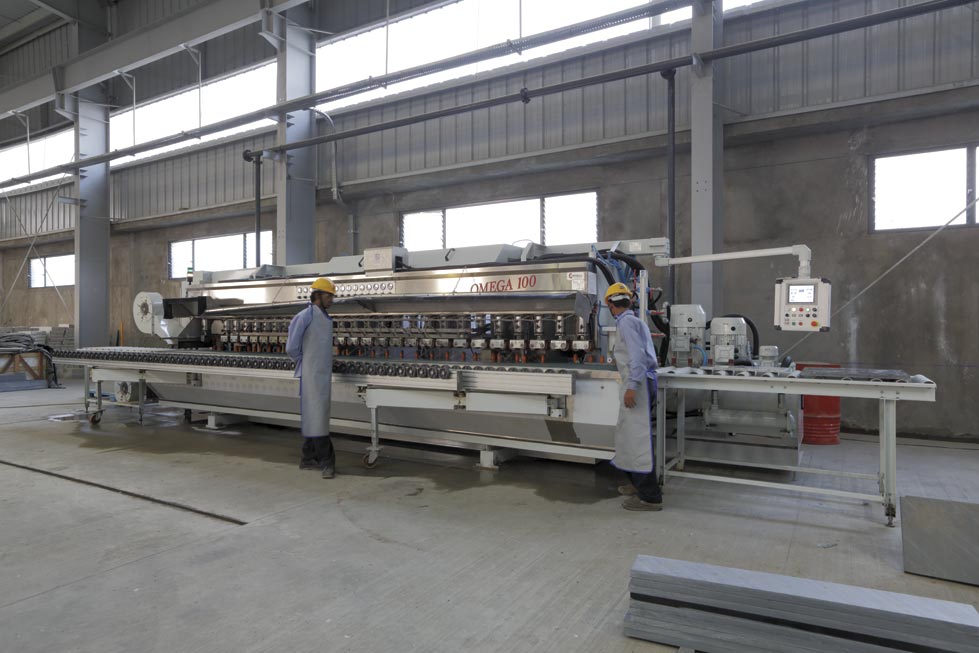Surface finishing at Ninety Degree Stone